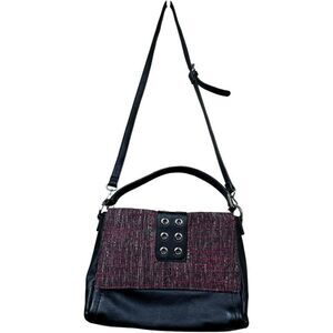 Magnolia and Vine Tweed Grommet Versa Crossbody Handbag